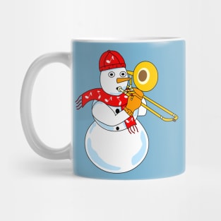 Trombone Snowman Mug
